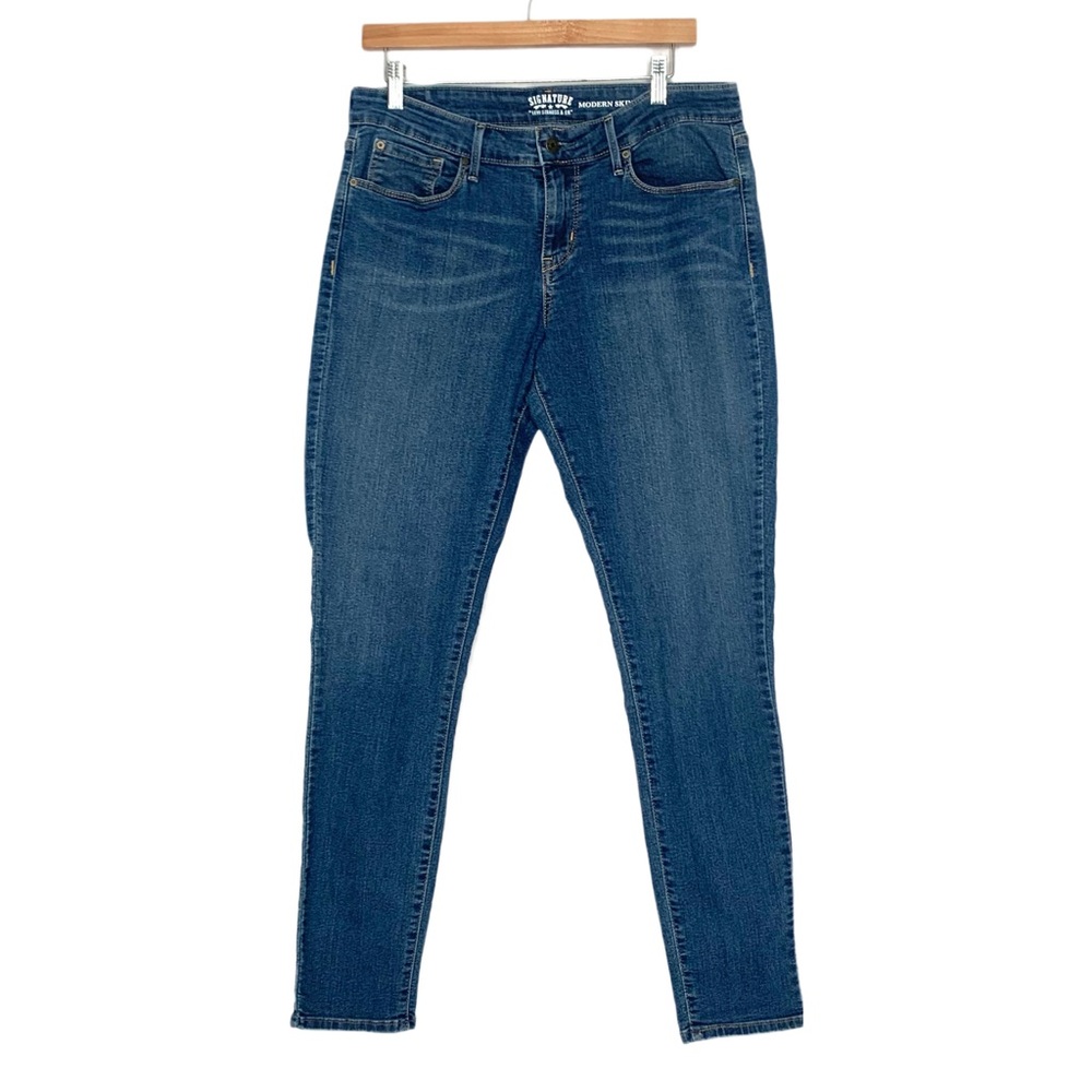 Levi Strauss & Co Women’s Modern Skinny Jeans Size 31 Medium Wash Mid-Rise 2016